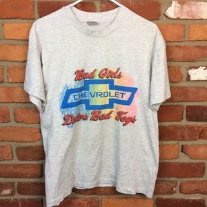 Vtg 90s Chevy “bad girls drive bad toys” large